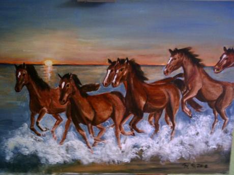 Pferde am Strand - Gerda Heitmann - Array auf Array - Array - Array Pferde am Strand - Gerda Heitmann - Array auf Array - Array - Array