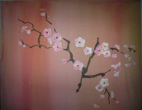 Kirschblüten-stencil - Pia Drescher - Array auf Array - Array - Array Kirschblüten-stencil - Pia Drescher - Array auf Array - Array - Array