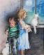 Kinder mit Katzen - Helen Lang - Pastell auf Papier - Sonstiges-Kinder-Katzen - Kinder mit Katzen - Helen Lang - Pastell auf Papier - Sonstiges-Kinder-Katzen -