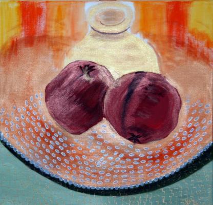 Granatäpfel auf Silberteller - marion kapur - Array auf Array - Array - Array Granatäpfel auf Silberteller - marion kapur - Array auf Array - Array - Array