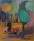 Mann mit Hunden - borgia - Acryl auf Holz - Sonstiges-Tiere-Hunde-Bäume-Wald-Menschen - Mann mit Hunden - borgia - Acryl auf Holz - Sonstiges-Tiere-Hunde-Bäume-Wald-Menschen -