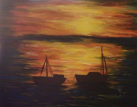 Sonnenuntergang bei Fehmarn - Petra Wohlwerth - Array auf Array - Array - Sonnenuntergang bei Fehmarn - Petra Wohlwerth - Array auf Array - Array -