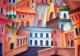 Uferstadt - Nina Kavunenko - Acryl auf Leinwand - Sonstiges-Architektur - Uferstadt - Nina Kavunenko - Acryl auf Leinwand - Sonstiges-Architektur -