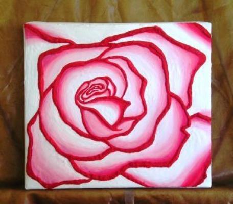 Rose´ Rosenbild in 3D (rot-weiß) - Askara Jinn - Array auf Array - Array - Rose´ Rosenbild in 3D (rot-weiß) - Askara Jinn - Array auf Array - Array -