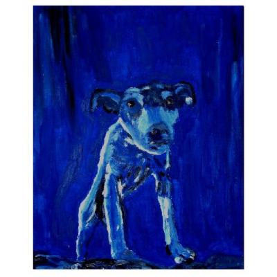 blauer hund in öl auf leinwand - Milan art - auf Array - Array - blauer hund in öl auf leinwand - Milan art - auf Array - Array -