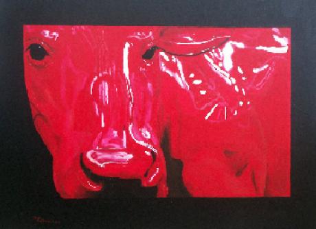 rote kuh - Milan art - auf Array - Array - rote kuh - Milan art - auf Array - Array -