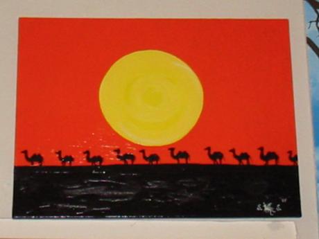 Sonne - Kamelkarawane - sybille schelhorn - Array auf Array - Array - Array Sonne - Kamelkarawane - sybille schelhorn - Array auf Array - Array - Array