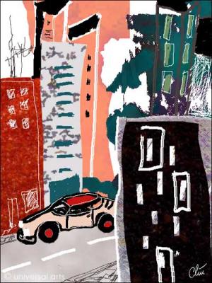 Stadt im Morgengrauen von Jacqueline D - Galerie Studio universal arts - Array auf - Array - Stadt im Morgengrauen von Jacqueline D - Galerie Studio universal arts - Array auf - Array -