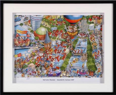 3D Bild Düsseldorf Karneval - art333 - auf - Array - 3D Bild Düsseldorf Karneval - art333 - auf - Array -