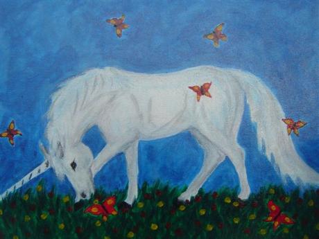 Grasendes Einhorn - Sahira - Array auf Array - Array - Grasendes Einhorn - Sahira - Array auf Array - Array -