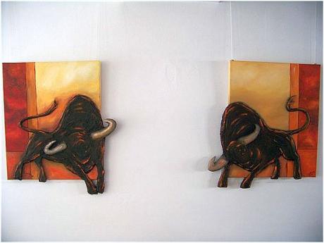 Plastische Bullen - steigende Kurse - - Dreamkönig - auf - Array - Plastische Bullen - steigende Kurse - - Dreamkönig - auf - Array -