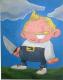 Junge mit Messer - EMBE - Acryl auf Leinwand - Sonstiges - Junge mit Messer - EMBE - Acryl auf Leinwand - Sonstiges -