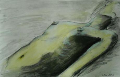 Gelber Akt liegend - Klaus Ainedter - Array auf Array - Array - Array Gelber Akt liegend - Klaus Ainedter - Array auf Array - Array - Array