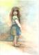 Mädchen - Julia Peters - Aquarell auf Papier - Kinder-Mädchen - Mädchen - Julia Peters - Aquarell auf Papier - Kinder-Mädchen -