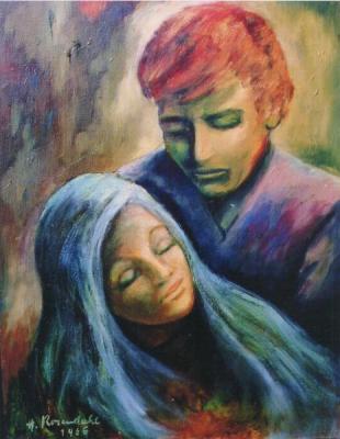 die kranke Geliebte, Oel, Helga Rosendahl - Eva Goerlich - auf - Array - die kranke Geliebte, Oel, Helga Rosendahl - Eva Goerlich - auf - Array -