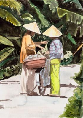 Asiaten mit Fahrrad - Kerstin Haase - Array auf Array - Array - Array Asiaten mit Fahrrad - Kerstin Haase - Array auf Array - Array - Array