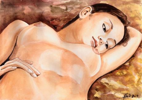 Liegender Akt 2 - Kerstin Haase - Array auf Array - Array - Array Liegender Akt 2 - Kerstin Haase - Array auf Array - Array - Array