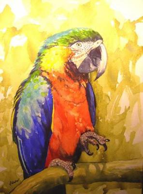 Papagei (Ara) (2004) -Stefan Weber- - Stefan Weber - Array auf Array - Array - 