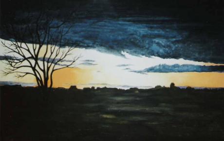 Abendstimmung bei Rhein-Main-Flughafen (1998) Ingr - Ingrid Maria Rheinfels - Array auf Array - Array - Abendstimmung bei Rhein-Main-Flughafen (1998) Ingr - Ingrid Maria Rheinfels - Array auf Array - Array -