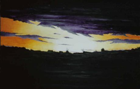 Abendstimmung bei Rhein-Main-Flughafen (1998) Ingr - Ingrid Maria Rheinfels - Array auf Array - Array - Abendstimmung bei Rhein-Main-Flughafen (1998) Ingr - Ingrid Maria Rheinfels - Array auf Array - Array -