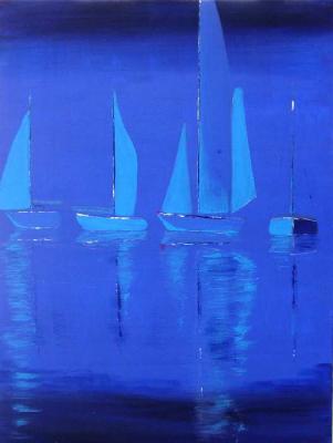 2091 Boote blau (2003) Wolfram W. Frings - Dr. Wolfram W. Frings - Array auf Array - Array - 2091 Boote blau (2003) Wolfram W. Frings - Dr. Wolfram W. Frings - Array auf Array - Array -