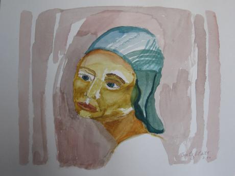 Porträt einer Frau - Salzblatt Annette Schaefer - Array auf - Array - Porträt einer Frau - Salzblatt Annette Schaefer - Array auf - Array -