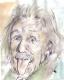 Albert Einstein - Moor Alfi - Aquarell auf Papier - - PopArt Albert Einstein - Moor Alfi - Aquarell auf Papier - - PopArt
