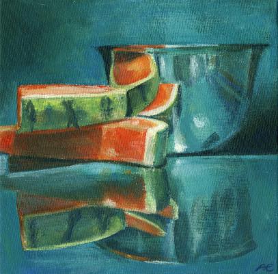 Melone im Spiegel - Anja Essler - Array auf  - Array - Array