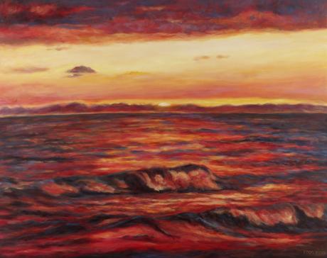 Rotes Abendmeer - Edda Felmy - Array auf Array - Array - Rotes Abendmeer - Edda Felmy - Array auf Array - Array -