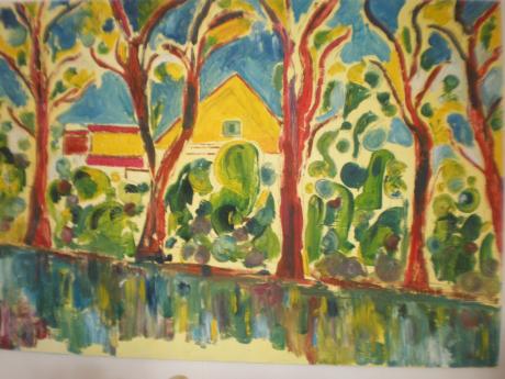 ---Landschaft mit gelben Haus - Martin Heyer - Array auf Array - - ---Landschaft mit gelben Haus - Martin Heyer - Array auf Array - -