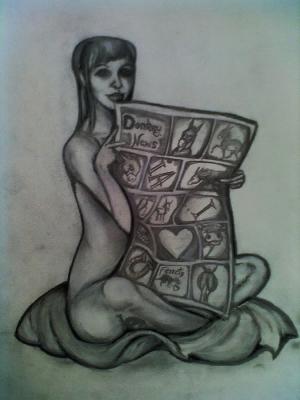 Frau mit Zeitung - Anne Badenberg - auf - Array - Frau mit Zeitung - Anne Badenberg - auf - Array -