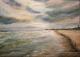 Strandspaziergang mit Hund - peter paint - Acryl auf Leinwand - - Impressionismus Strandspaziergang mit Hund - peter paint - Acryl auf Leinwand - - Impressionismus