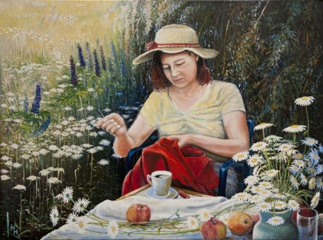 Nähende mit Margeriten - Heiko Horn - Array auf Array - Array - Array Nähende mit Margeriten - Heiko Horn - Array auf Array - Array - Array