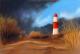 Lighthouse - Renate Dohr - Pastell auf Karton-Pappe - Küste-Wolken-Sturm - Naturalismus-Realismus Lighthouse - Renate Dohr - Pastell auf Karton-Pappe - Küste-Wolken-Sturm - Naturalismus-Realismus
