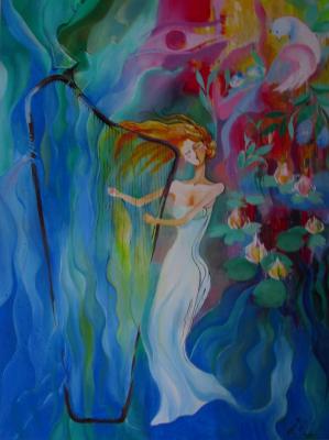 Die Harfespielerin - elena zjazeva - Array auf Array - Array - Array