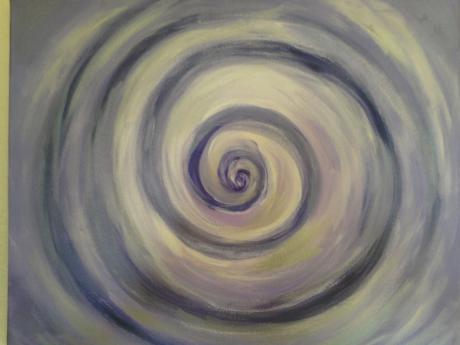 ---Kraftbild lila-silber - Uschi Brudny - auf - Array - ---Kraftbild lila-silber - Uschi Brudny - auf - Array -