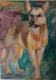 Freund - Aleksandra Beckmann - Acryl auf - Hunde-Freude-Harmonie-Morgen - Gegenständlich Freund - Aleksandra Beckmann - Acryl auf - Hunde-Freude-Harmonie-Morgen - Gegenständlich