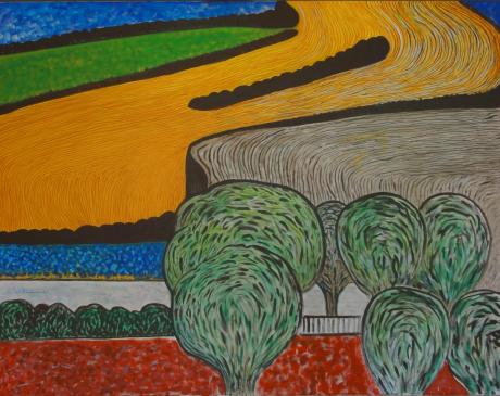 Landschaft mit Äcker - Wolfgang Blümel - Array auf Array - Array - Landschaft mit Äcker - Wolfgang Blümel - Array auf Array - Array -