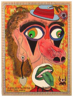 Mai Clown (Acryl on Canvas; 36x48) - Wolfgang Bretschneider - Array auf Array - Array - Array Mai Clown (Acryl on Canvas; 36x48) - Wolfgang Bretschneider - Array auf Array - Array - Array