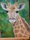 --junge giraffe - torsten hänold - Ãl auf Hartfaser - Wildtiere - Realismus --junge giraffe - torsten hänold - Ãl auf Hartfaser - Wildtiere - Realismus