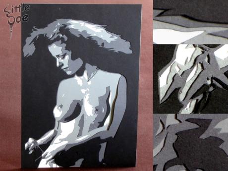 Scherenschnitt-Frau 6 - Little Joe - auf - Array - Scherenschnitt-Frau 6 - Little Joe - auf - Array -