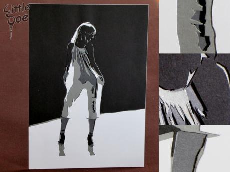 Scherenschnitt-Frau 7 - Little Joe - auf - Array - Scherenschnitt-Frau 7 - Little Joe - auf - Array -