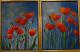 Mohnblume III - Aleksandra Schoenfeld - Acryl auf Leinwand - Mohn - Mohnblume III - Aleksandra Schoenfeld - Acryl auf Leinwand - Mohn -