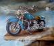 1989 FLSTC Heritage Gemälde einer Harley Davidson - . Mattiesson - Ãl auf Leinwand - Fantastisch-Mystik-Natur-Wetter - Fotorealismus-Gegenständlich-Klassisch-Realismus-Surrealismus-Symbolismus 1989 FLSTC Heritage Gemälde einer Harley Davidson - . Mattiesson - Ãl auf Leinwand - Fantastisch-Mystik-Natur-Wetter - Fotorealismus-Gegenständlich-Klassisch-Realismus-Surrealismus-Symbolismus