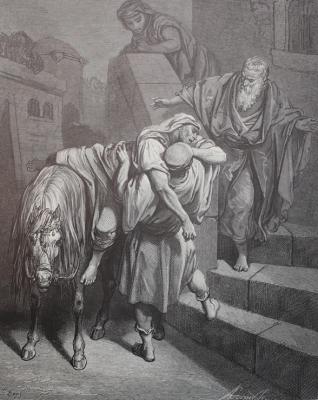 Ankunft des Samariters - Wolfgang Deike STICHE.biz - Array auf - Array - Ankunft des Samariters - Wolfgang Deike STICHE.biz - Array auf - Array -