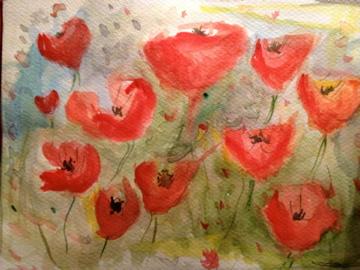 Mohnblumen Blatt 1 - Helmut Müller - Array auf Array - Array - Mohnblumen Blatt 1 - Helmut Müller - Array auf Array - Array -