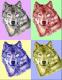 PopArt Wolf - Nicole Zeug - - auf - Wildtiere - PopArt Wolf - Nicole Zeug - - auf - Wildtiere -