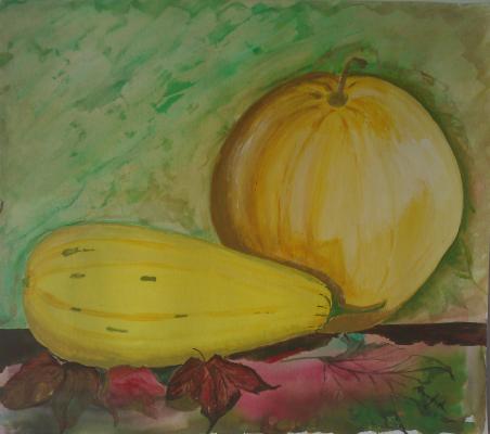 ---Stilleben mit Kürbis - Cornelie Aboughalma - Array auf Array - Array - ---Stilleben mit Kürbis - Cornelie Aboughalma - Array auf Array - Array -