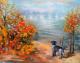 Herbst - Julia Peters - Ãl auf Leinwand - Wasser-Herbst - Herbst - Julia Peters - Ãl auf Leinwand - Wasser-Herbst -