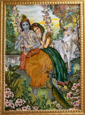 Krishna und Radha - Kati Schuster - auf Array - Array - Array Krishna und Radha - Kati Schuster - auf Array - Array - Array